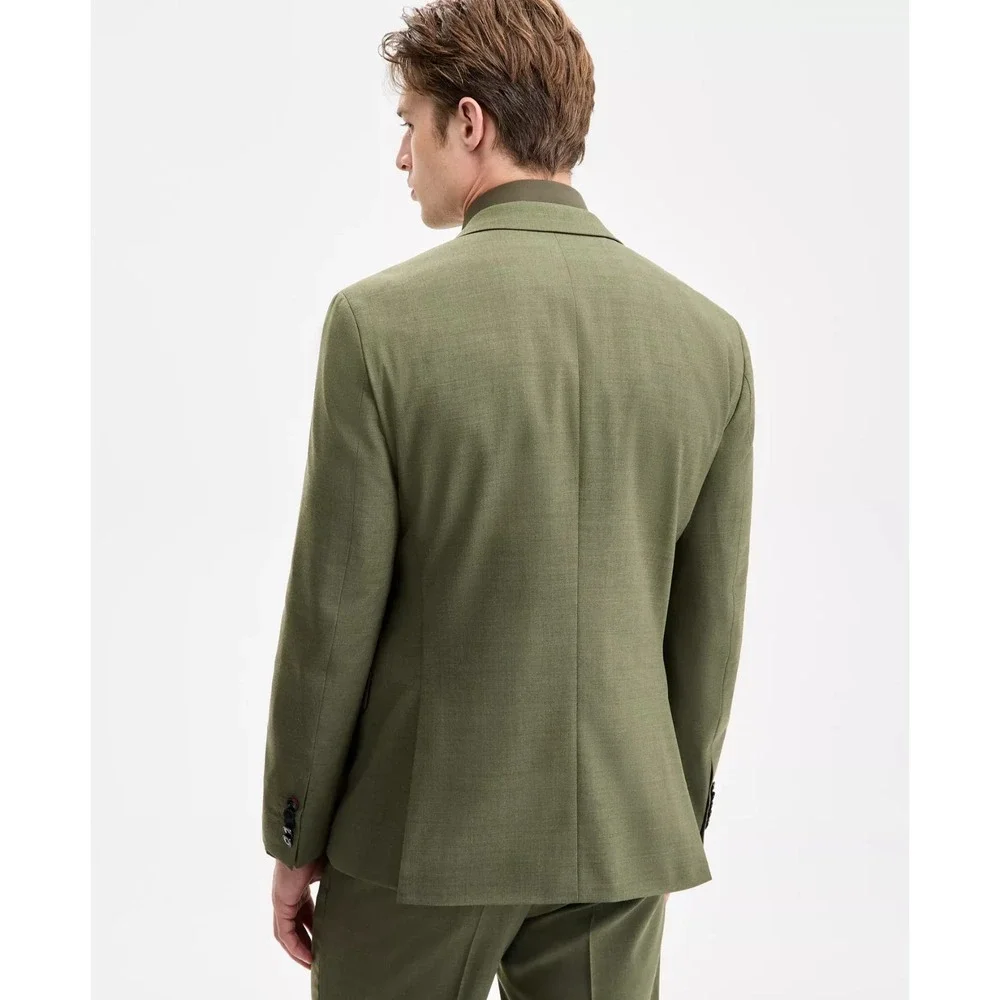 HUGO by Hugo Boss Mens Modern fit 2-pc Suit Jacket 36S 32W 30L Olive Green